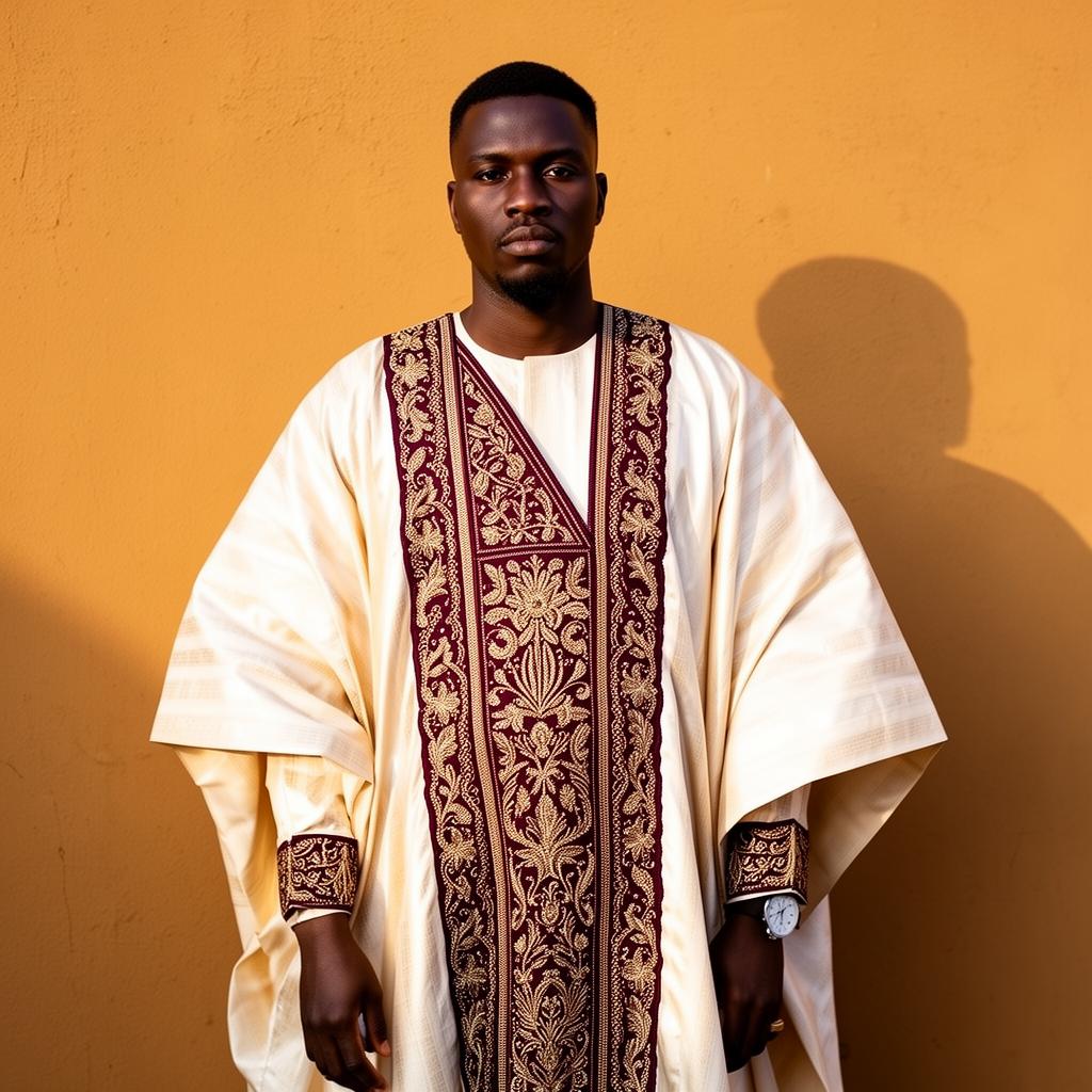 Royal Cream Agbada