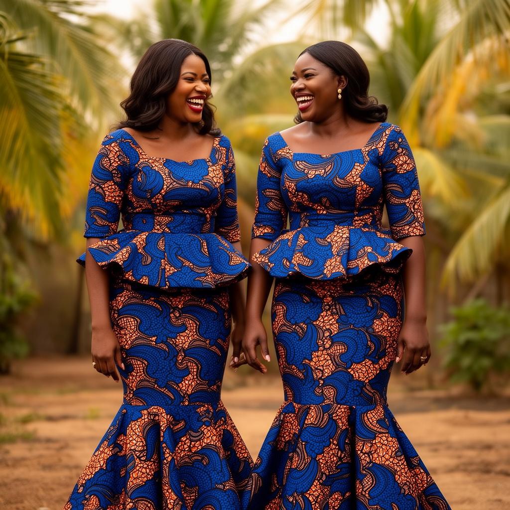 Indigo Aso-Ebi Set