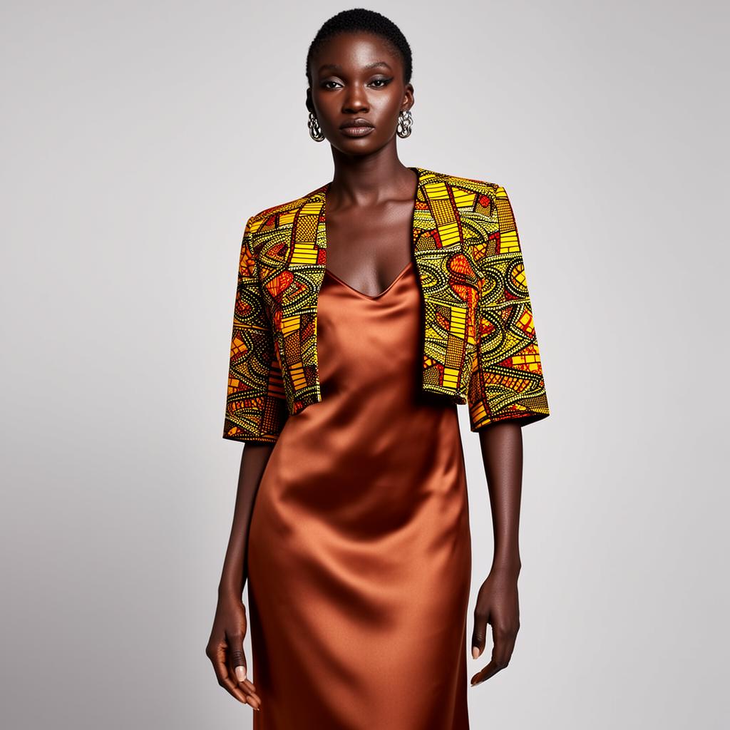 Sienna Silk & Print